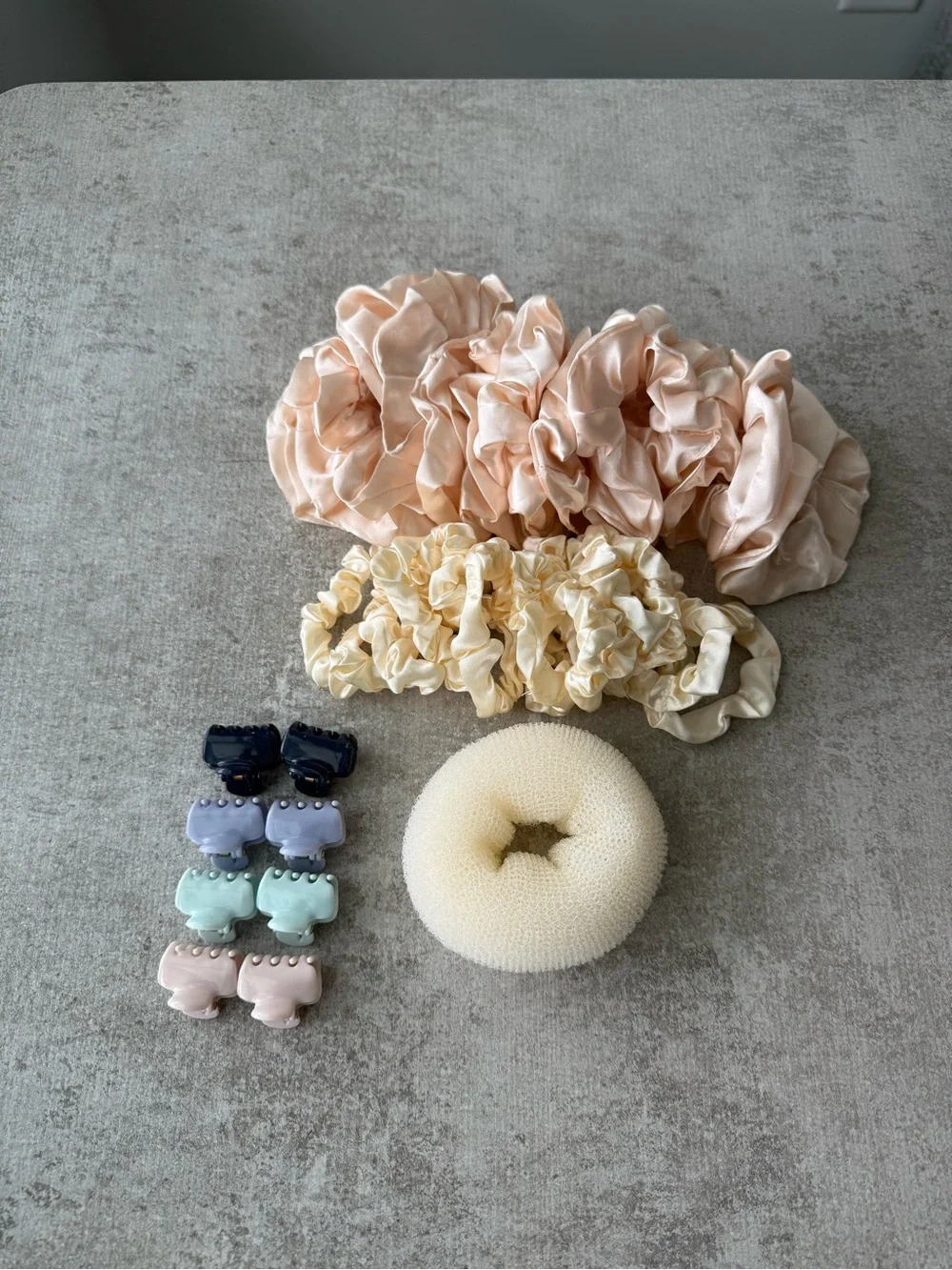 Kids Hair Accessory Set – Peach, Cream, Navy, Lavender, Mint, Pink